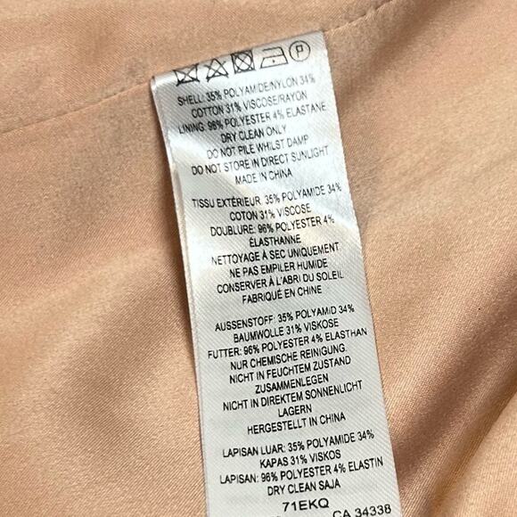 French Connection Dress Womens Size 6 Pink Green Black Floral Lace Sheath Lined - Picture 14 of 14